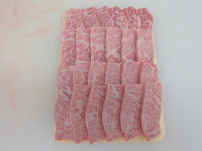 和牛A4厚身カッパスライス例 和牛A4厚身カッパスライス例