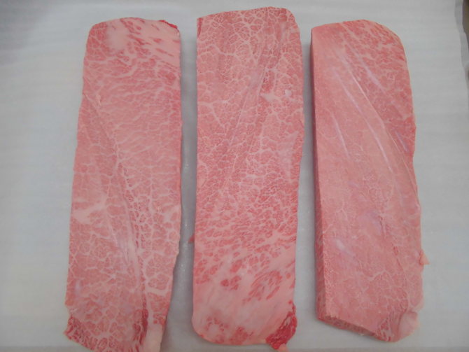 和牛A4厚身カッパスライス例 和牛A4厚身カッパスライス例